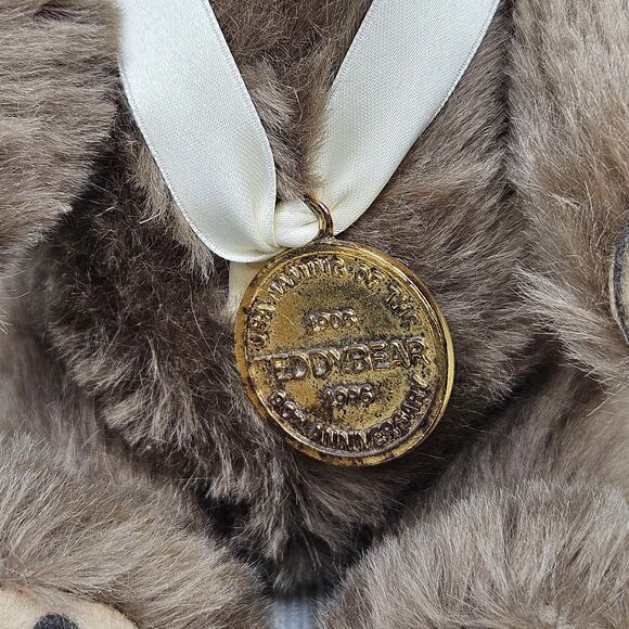 Vtg Steiff 1996 Mohair Clifford Berryman Bear Celebration Teddy Roosevelt 1741 - Picture 4 of 16